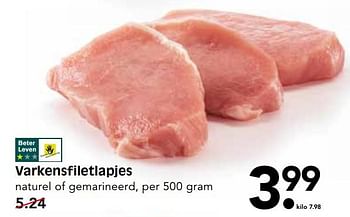 Aanbiedingen Varkensfiletlapjes - Huismerk - Em-té - Geldig van 01/10/2017 tot 07/10/2017 bij Em-té