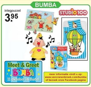 Aanbiedingen Bumba inlegpuzzel - Bumba - Geldig van 25/09/2017 tot 14/10/2017 bij Van Cranenbroek