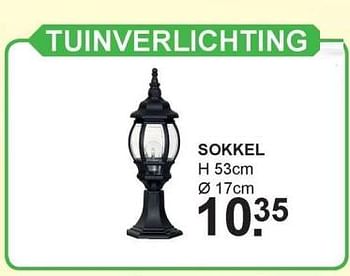 Aanbiedingen Tuinverlichting sokkel - Huismerk - Van Cranenbroek - Geldig van 25/09/2017 tot 14/10/2017 bij Van Cranenbroek