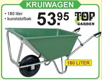 Aanbiedingen Top garden kruiwagen - Top Garden - Geldig van 25/09/2017 tot 14/10/2017 bij Van Cranenbroek