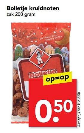 Aanbiedingen Bolletje kruidnoten - Bolletje - Geldig van 02/10/2017 tot 07/10/2017 bij Deen Supermarkten