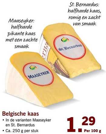 Aanbiedingen Belgische kaas - Huismerk - Lidl - Geldig van 02/10/2017 tot 08/10/2017 bij Lidl