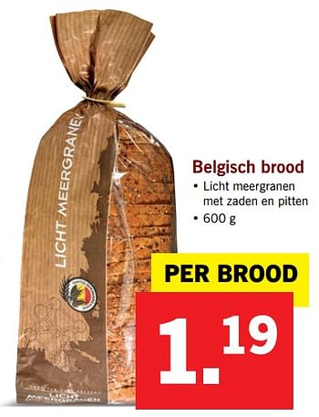Aanbiedingen Belgisch brood - Huismerk - Lidl - Geldig van 02/10/2017 tot 08/10/2017 bij Lidl