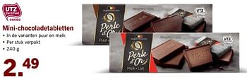 Aanbiedingen Mini-chocoladetabletten - Perle d'or - Geldig van 02/10/2017 tot 08/10/2017 bij Lidl