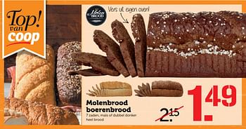 Aanbiedingen Molenbrood boerenbrood - Molenbrood - Geldig van 02/10/2017 tot 08/10/2017 bij Coop