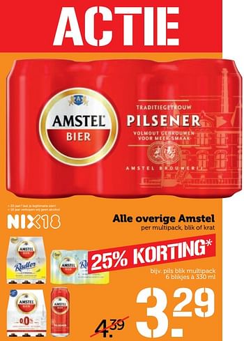 Aanbiedingen Alle overige amstel - Amstel - Geldig van 02/10/2017 tot 08/10/2017 bij Coop