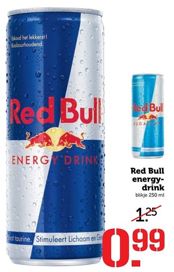 Aanbiedingen Red bull energydrink - Red Bull - Geldig van 02/10/2017 tot 08/10/2017 bij Coop