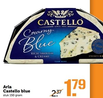 Aanbiedingen Arla castello blue - Arla - Geldig van 02/10/2017 tot 08/10/2017 bij Coop