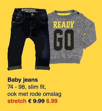 Aanbiedingen Baby jeans - Huismerk - Wibra - Geldig van 02/10/2017 tot 14/10/2017 bij Wibra