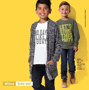 Aanbiedingen Jeans - Huismerk - Wibra - Geldig van 02/10/2017 tot 14/10/2017 bij Wibra