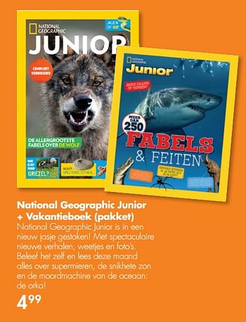 Aanbiedingen National geographic junior + vakantieboek - Huismerk - The Read Shop - Geldig van 02/10/2017 tot 22/10/2017 bij The Read Shop