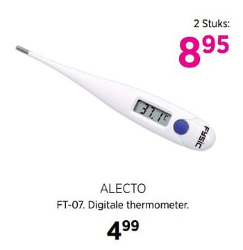 Aanbiedingen Alecto ft-07. digitale thermometer - Alecto - Geldig van 02/10/2017 tot 23/10/2017 bij Babypark