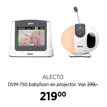 Aanbiedingen Alecto dvm-750 babyfoon en projector - Alecto - Geldig van 02/10/2017 tot 23/10/2017 bij Babypark