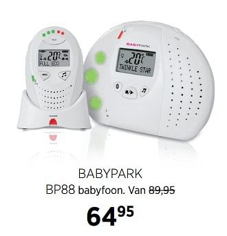 Aanbiedingen Babypark bp88 babyfoon - Huismerk - Babypark - Geldig van 02/10/2017 tot 23/10/2017 bij Babypark