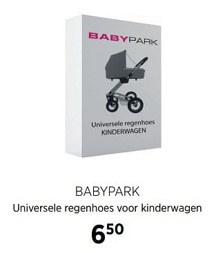 Aanbiedingen Babypark universele regenhoes voor kinderwagen - Huismerk - Babypark - Geldig van 02/10/2017 tot 23/10/2017 bij Babypark