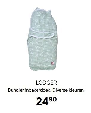 Aanbiedingen Lodger bundler inbakerdoek - Lodger - Geldig van 02/10/2017 tot 23/10/2017 bij Babypark