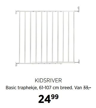 Aanbiedingen Kidsriver basic traphekje, 61-107 cm breed. - Kidsriver - Geldig van 02/10/2017 tot 23/10/2017 bij Babypark