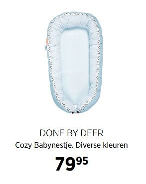 Aanbiedingen Done by deer cozy babynestje - Done by Deer - Geldig van 02/10/2017 tot 23/10/2017 bij Babypark
