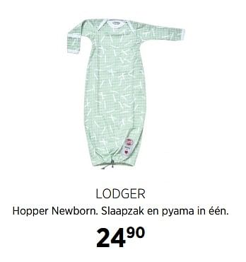 Aanbiedingen Lodger hopper newborn. slaapzak en pyama in één - Lodger - Geldig van 02/10/2017 tot 23/10/2017 bij Babypark