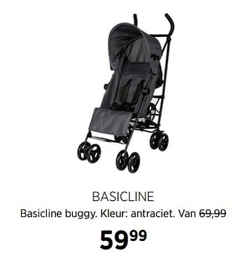 Aanbiedingen Basicline basicline buggy - Basicline - Geldig van 02/10/2017 tot 23/10/2017 bij Babypark