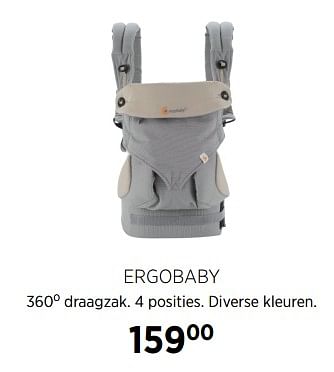 Aanbiedingen Ergobaby 360o draagzak - ERGObaby - Geldig van 02/10/2017 tot 23/10/2017 bij Babypark