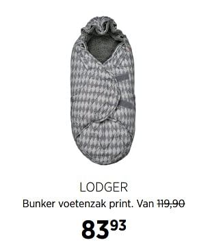 Aanbiedingen Lodger bunker voetenzak print - Lodger - Geldig van 02/10/2017 tot 23/10/2017 bij Babypark
