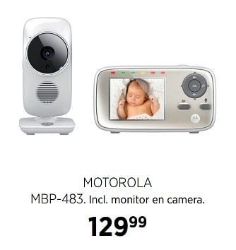 Aanbiedingen Motorola mbp-483. incl. monitor en camera. - Motorola - Geldig van 02/10/2017 tot 23/10/2017 bij Babypark