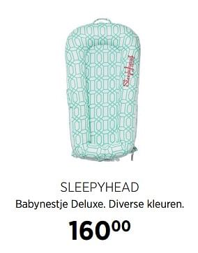 Aanbiedingen Sleepyhead babynestje deluxe - Sleepyhead - Geldig van 02/10/2017 tot 23/10/2017 bij Babypark