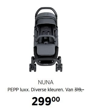 Aanbiedingen Nuna pepp luxx - Nuna - Geldig van 02/10/2017 tot 23/10/2017 bij Babypark