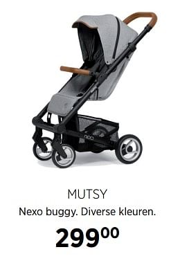 Aanbiedingen Mutsy nexo buggy - Mutsy - Geldig van 02/10/2017 tot 23/10/2017 bij Babypark