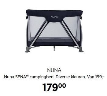 Aanbiedingen Nuna sena campingbed - Nuna - Geldig van 02/10/2017 tot 23/10/2017 bij Babypark