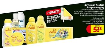 Aanbiedingen Zwitsal shampoo en conditioner ,snoozebaby knuffeldoekje - Zwitsal - Geldig van 03/10/2017 tot 08/10/2017 bij Kruidvat