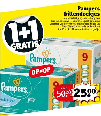 Aanbiedingen Pampers billendoekjes - Pampers - Geldig van 03/10/2017 tot 08/10/2017 bij Kruidvat