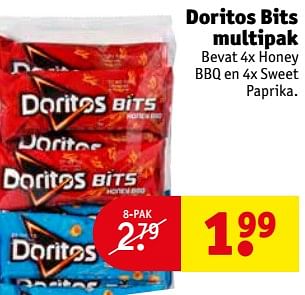 Aanbiedingen Doritos bits multipak - Doritos - Geldig van 03/10/2017 tot 08/10/2017 bij Kruidvat