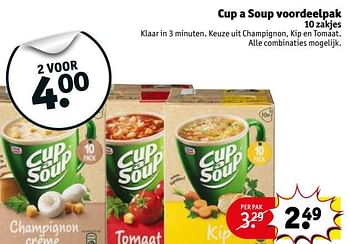 Aanbiedingen Cup a soup voordeelpak - Cup a Soup - Geldig van 03/10/2017 tot 08/10/2017 bij Kruidvat