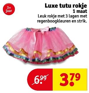 Aanbiedingen Luxe tutu rokje - Huismerk - Kruidvat - Geldig van 03/10/2017 tot 08/10/2017 bij Kruidvat