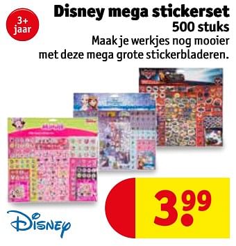 Aanbiedingen Disney mega stickerset - Disney - Geldig van 03/10/2017 tot 08/10/2017 bij Kruidvat
