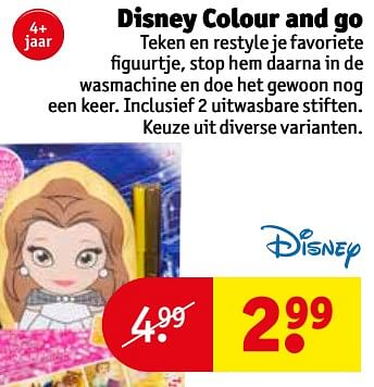 Aanbiedingen Disney colour and go - Disney - Geldig van 03/10/2017 tot 08/10/2017 bij Kruidvat