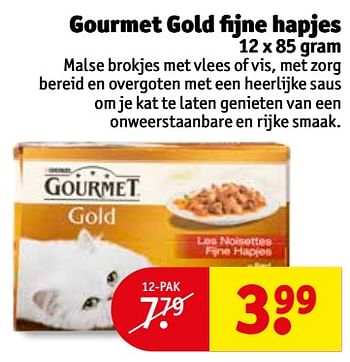 Aanbiedingen Gourmet gold fijne hapjes - Purina - Geldig van 03/10/2017 tot 08/10/2017 bij Kruidvat