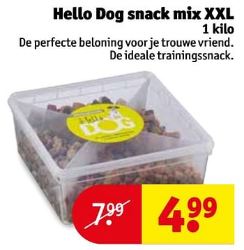 Aanbiedingen Hello dog snack mix xxl - Huismerk - Kruidvat - Geldig van 03/10/2017 tot 08/10/2017 bij Kruidvat
