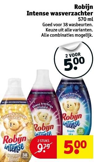 Aanbiedingen Robijn intense wasverzachter - Robijn - Geldig van 03/10/2017 tot 08/10/2017 bij Kruidvat