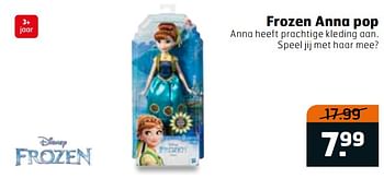 Aanbiedingen Frozen anna pop - Disney  Frozen - Geldig van 03/10/2017 tot 15/10/2017 bij Trekpleister