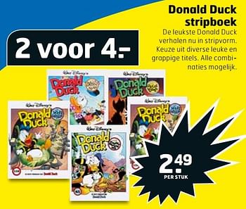 Aanbiedingen Donald duck stripboek - Huismerk - Trekpleister - Geldig van 03/10/2017 tot 15/10/2017 bij Trekpleister