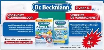 Aanbiedingen Doekjes colour + dirt collector - Dr. Beckmann - Geldig van 03/10/2017 tot 15/10/2017 bij Trekpleister