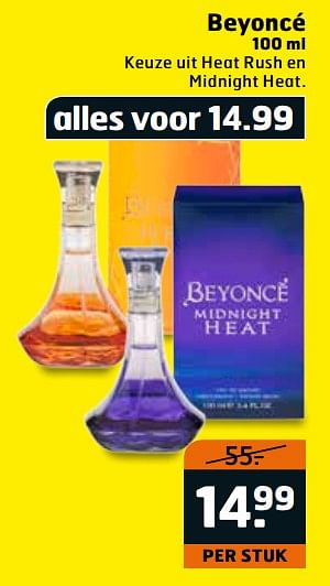 Aanbiedingen Beyoncé - Beyoncé Heat - Geldig van 03/10/2017 tot 15/10/2017 bij Trekpleister