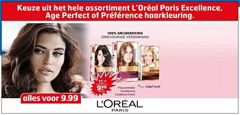 Aanbiedingen Haarkleuring excellence crème - L'Oreal Paris - Geldig van 03/10/2017 tot 15/10/2017 bij Trekpleister