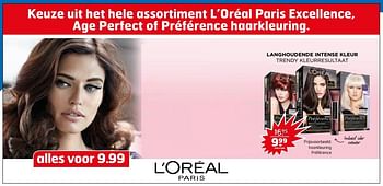 Aanbiedingen Haarkleuring préférence - L'Oreal Paris - Geldig van 03/10/2017 tot 15/10/2017 bij Trekpleister