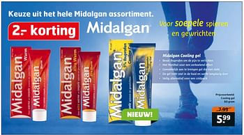 Aanbiedingen Cooling gel - Midalgan - Geldig van 03/10/2017 tot 15/10/2017 bij Trekpleister