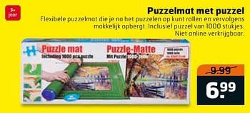 Aanbiedingen Puzzelmat met puzzel - Huismerk - Trekpleister - Geldig van 03/10/2017 tot 15/10/2017 bij Trekpleister