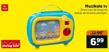 Aanbiedingen Muzikale tv - Playing Kids - Geldig van 03/10/2017 tot 15/10/2017 bij Trekpleister